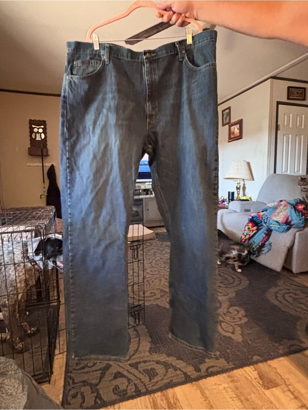 Wrangler Men's Dark Blue Relaxed Jeans 20X